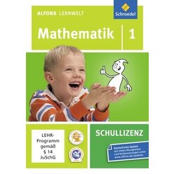 Alfons Lernwelt Mathematik 1 Schullizenz, DVD-ROM