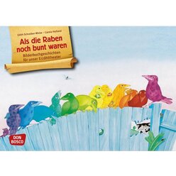 Kamishibai Bildkartenset - Als die Raben noch bunt waren, 2-8 Jahre