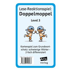 Lese-Reaktionsspiel: Doppelmoppel Level 3, 3.-4. Klasse