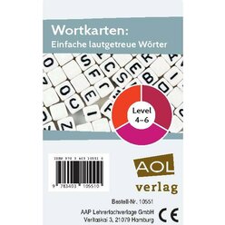 Wortkarten: Einfache lautgetreue Wrter, Level 4-6, 1.-4. Klasse