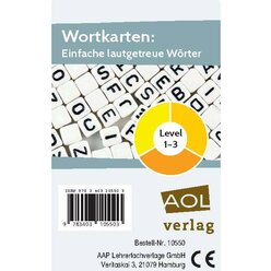 Wortkarten: Einfache lautgetreue Wrter, Level 1-3, 1.-4. Klasse