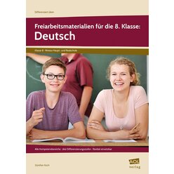 Freiarbeitsmaterialien fr die 8. Klasse: Deutsch, Buch