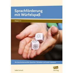 Sprachfrderung mit Wrfelspa, Heft inkl. 60 Aufklebern, 1.-4. Klasse