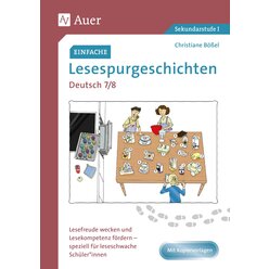 Einfache Lesespurgeschichten Deutsch 7-8, Buch