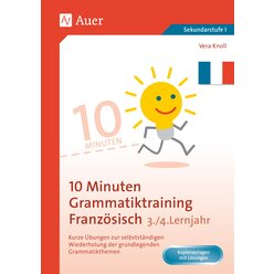 10-Minuten-Grammatiktraining Franzsisch Lj. 3-4