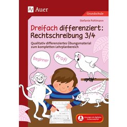 Dreifach differenziert Rechtschreibung 3/4