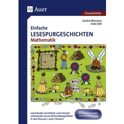 Einfache Lesespurgeschichten Mathematik 1/2