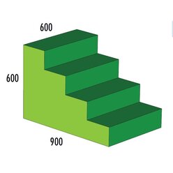 Treppe 4- stufig MAXI grn/hellgrn, ab 4 Jahre