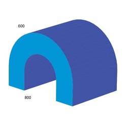 Tunnel MAXI blau/hellblau,  36-218-12, ab 4 Jahre