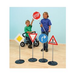 Set mit 10 groen Verkehrsschildern von 72 cm, 4-9 Jahre