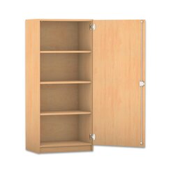 Flexeo mittelhoher Schrank, 4 Fcher, Transchlag rechts, Bogengriff mit Schloss, HxBxT: 143,9 x 64,1 x 40 cm