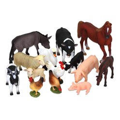 Bauernhof-Tiere-Set, 14 Teile, 3-10 Jahre
