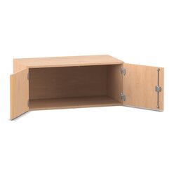 Flexeo Aufsatzschrank, Buche hell, 41,4 x 94,4 x 60 cm, Bogengriff mit Schloss