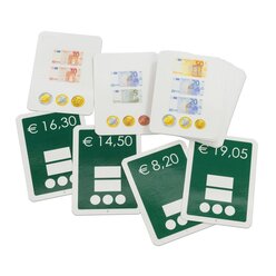 Geldbetrge darstellen Set 2, 25 Auftragskarten in Kunststoffbox, 9-12 Jahre