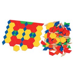 Set mit 250 Stck Pattern-Blocks aus Kunststoff