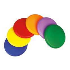 Softfrisbee (6 Stück), beschichtet, Ø 21 cm, ab 5 Jahre