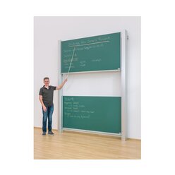 Pylonen-Doppeltafel, wei, 300x120 cm