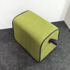 Hockidu - Hocker gepolstert mit Schlaufe, Farbe grn