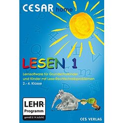 CESAR Lesen 1 Home, Lernsoftware auf CD-ROM, 2.-4 Klasse