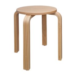 Stapelhocker Paul, Sitzhhe 46 cm, Vierfuhocker aus Buche Multiplex, Sitzteller  35 cm