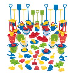dantoy Sandspiel Sortiment KIGA Packung, 84 Teile Sandspielzeug