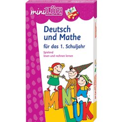 miniLÜK Set Deutsch und Mathe, 2 Hefte inkl. Kontrollgerät, 1.Klasse