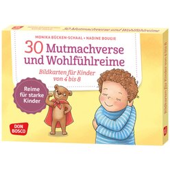 30 Mutmachverse und Wohlfühlreime, Bildkarten, 4-8 Jahre