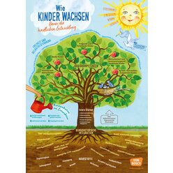 Wie Kinder wachsen  Baum der kindlichen Entwicklung, Poster A1