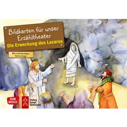 Kamishibai Bildkartenset - Die Erweckung des Lazarus, 3-8 Jahre