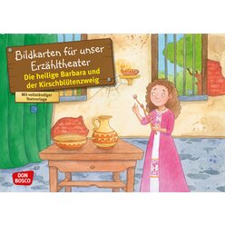 Kamishibai Bildkartenset - Die heilige Barbara und der Kirschbltenzweig, 3-10 Jahre