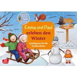 Emma und Paul erleben den Winter, Spielfiguren fr die Erzhlschiene, 1 bis 5 Jahre