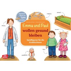 Emma und Paul wollen gesund bleiben, Spielfiguren fr die Erzhlschiene, 1 bis 5 Jahre