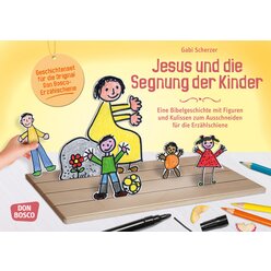 Erzhlschiene Bastelset - Jesus und die Segnung der Kinder, ab 2 Jahre