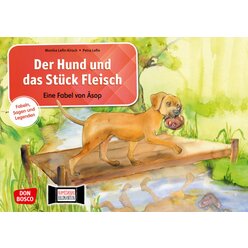 Kamishibai Bildkartenset - Der Hund und das Stck Fleisch. Eine Fabel von sop, 5-11 Jahre