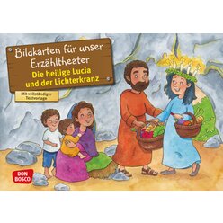 Kamishibai Bildkartenset - Die heilige Lucia und der Lichterkranz, 3 bis 10 Jahre