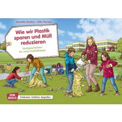 Kamishibai Bildkartenset - Wie wir Plastik sparen und Mll reduzieren, 4 bis 8 Jahre