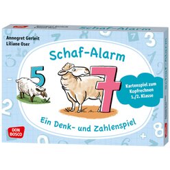 Schafalarm. Ein Denk- und Zahlenspiel, Kartenspiel zum Kopfrechnen, 1.-2. Klasse