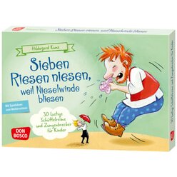 Sieben Riesen niesen, weil Nieselwinde bliesen, Kartensatz, 5-10 Jahre