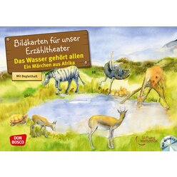 Kamishibai Bildkartenset inkl. CD - Das Wasser gehrt allen. Ein Mrchen aus Afrika, 4-10 Jahre