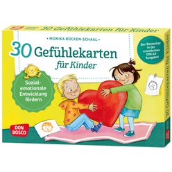 30 Gefhlekarten fr Kinder (A5 Karten), 4-8 Jahre