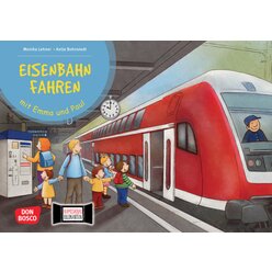 Kamishibai Bildkartenset - Eisenbahn fahren mit Emma und Paul, 1-5 Jahre