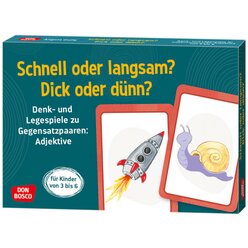 Schnell oder langsam? Dick oder dnn?, 3-6 Jahre