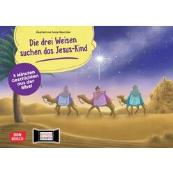 Kamishibai Bildkartenset - Die drei Weisen suchen das Jesus-Kind, ab 2 Jahre