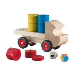 Farbsteck-Laster, Holzspielzeug, ab 18 Monate