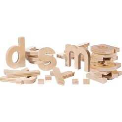 Kleinbuchstaben Set aus Holz, ab 4 Jahre