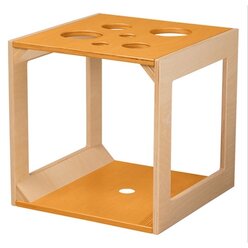 Krabbelwrfel mit Sinnesmaterial orange