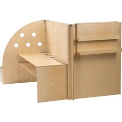 Krippenspielwand, Malen - Lesen, Farbe natur, Hhe 1 m