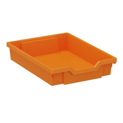 Kunststoffkasten Gre 1, orange, 31cm breit, 42cm tief, 7,5 cm hoch