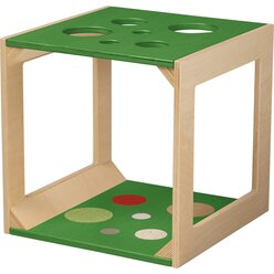 Krabbelwrfel mit Sinnesmaterial grn