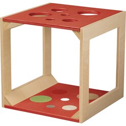 Krabbelwrfel mit Sinnesmaterial rot